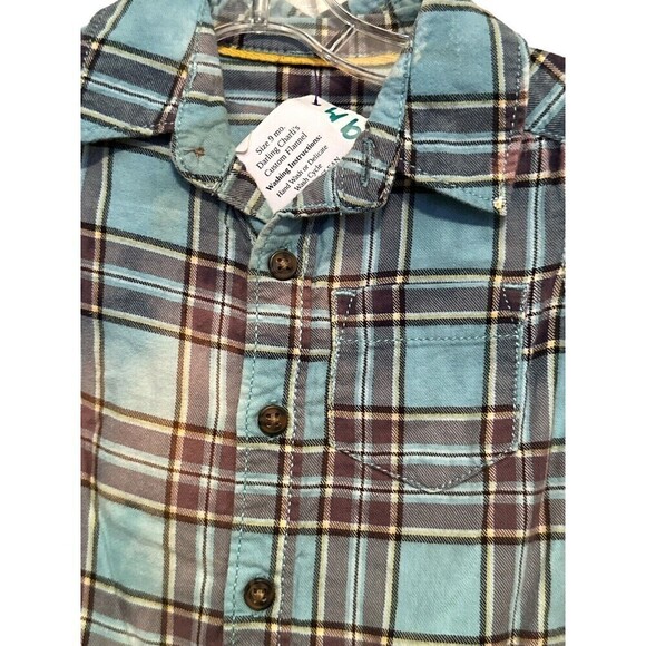 Upcycled Distressed Bleached “Santas Darling”Country Long Sleeve 9 Months - Picture 3 of 4